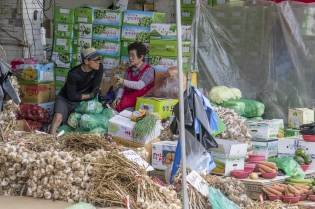Gyeongdong market - Garlic 