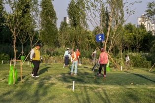 Yeouido - Golf for elder Yeouido - Golf du quatrième age